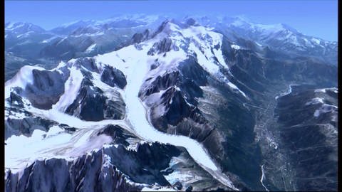 Gletscher am Mont Blanc (Foto: SWR / WDR)