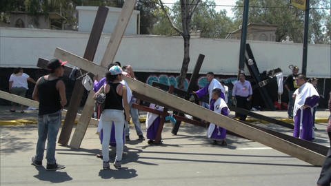 Kreuzigungs-Schauspiel in Mexiko (Foto: WDR)