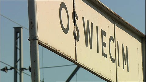 Ein Ortsschild mit der Aufschrift Oświęcim, zu deutsch: Auschwitz. (Foto: WDR)