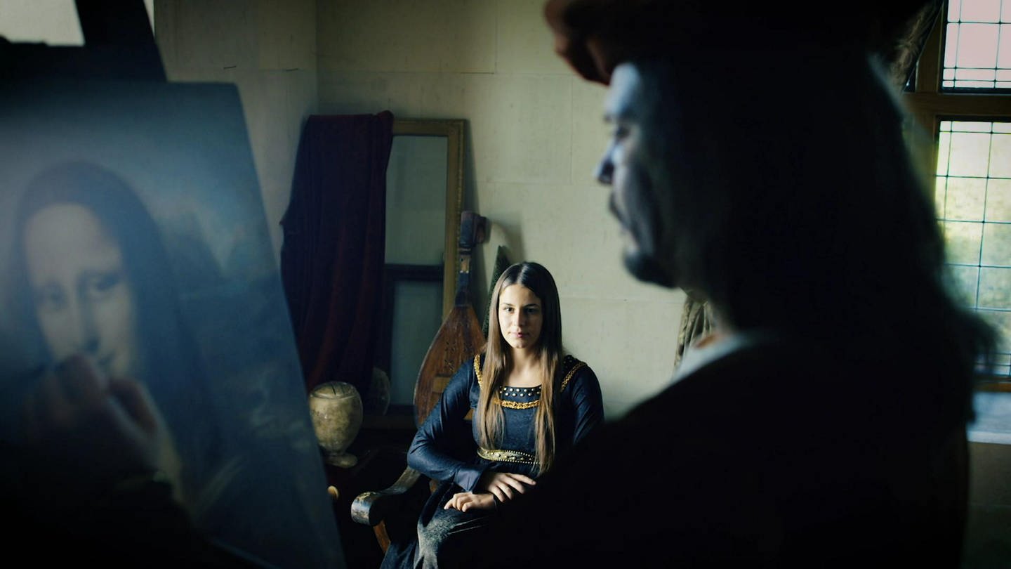 Leonardo da Vinci malt die Mona Lisa (Foto: WDR)