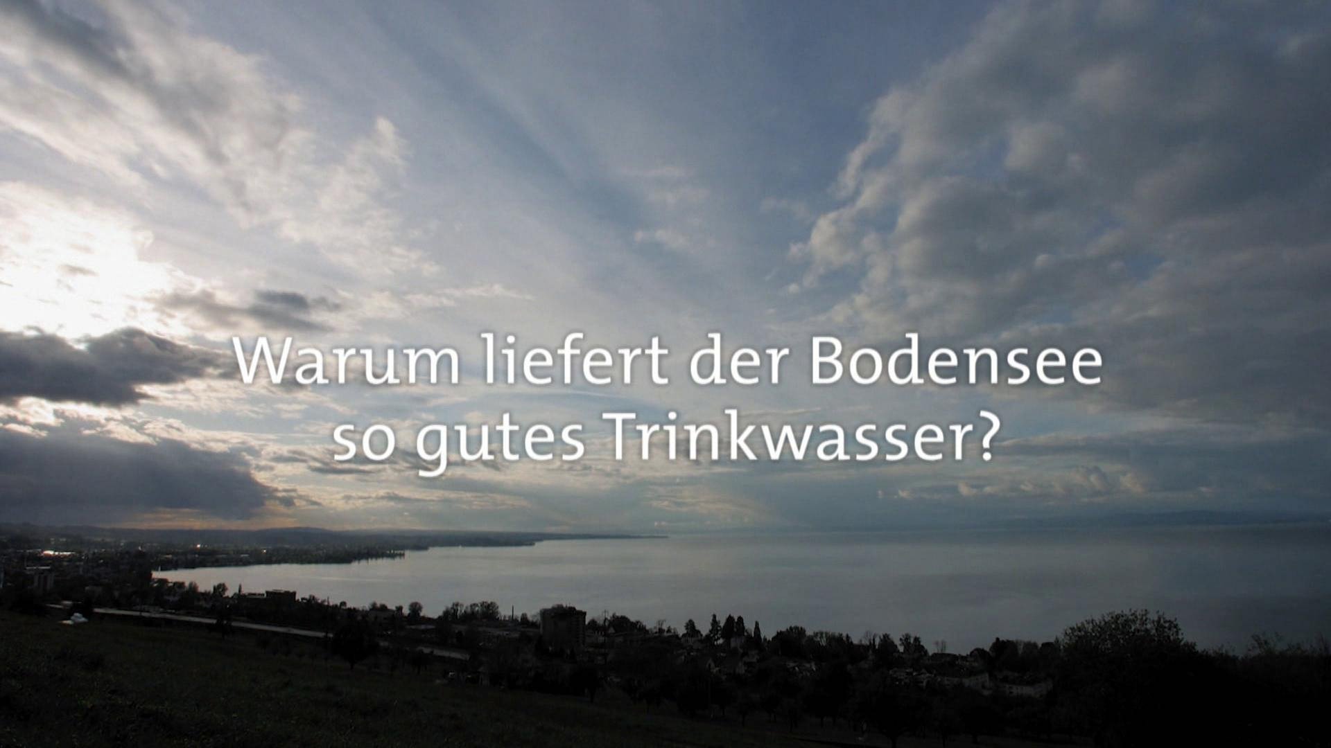 Warum liefert der Bodensee so gutes Trinkwasser? · Frage trifft Antwort