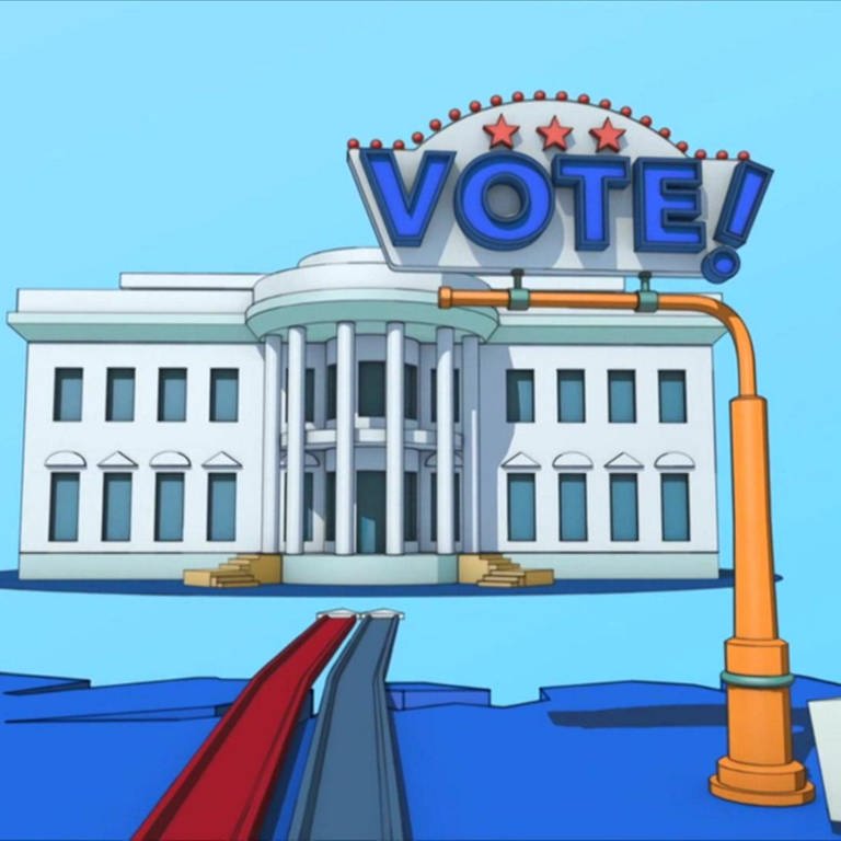 Das Wahlsystem in den USA – Animation (deutsch) · Der lange Weg ins Weiße Haus  A long Way to the White House