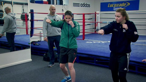 With Katie Taylor and Lily · My Hero