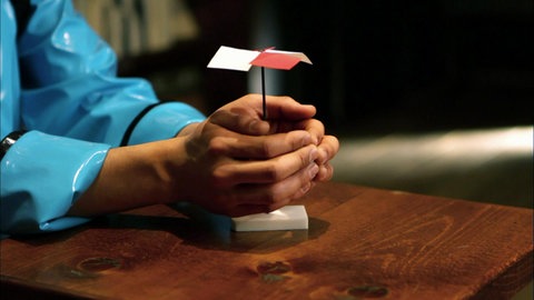 Antrieb durch Körperwärme · Achtung! Experiment