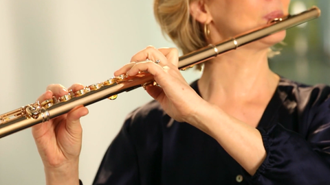 Die Querflöte · Instrumente im Sinfonieorchester: Eine Musikerin stellt ihre Querflöte vor