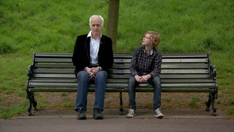 With Terry Deary and Huck · My Hero