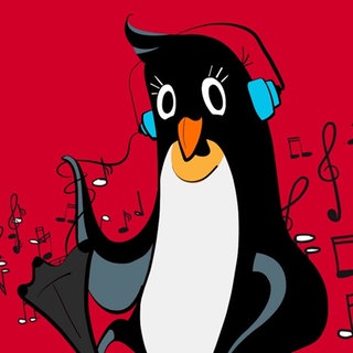 Titelbild der Musiksendung für Kinder Do Re Mikro mit Maskottchen Pinguin Pudding.