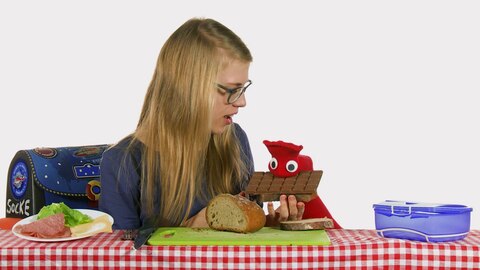 Folge 19: Ein Pausenbrot für Socke · Deutsch mit Socke