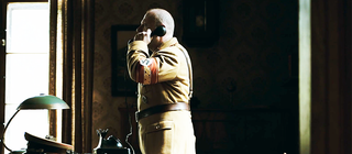 NSDAP-Gauleiter Josef Bürckel am Telefon - nachgestellte Szene aus dem Film "Nationalsozialismus und Krieg" aus der Sendereihe "Die Geschichte des Südwestens"