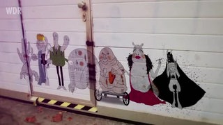 Zeichnung der Todsünden als Person.