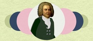 Grafik mit Porträt von Johann Sebastian Bach. Die Werke eines der größten Komponisten aller Zeiten werden erst nach seinem Tod wieder entdeckt und berühmt. · Mini-Triff