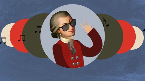 Wolfgang Amadeus Mozart mit Sonnenbrille. Wie wurde er im 18. Jahrhundert zum Superstar und zu einem der bekanntesten Komponisten der Musikgeschichte
