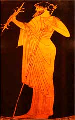 Antike Darstellung des Gottes Zeus