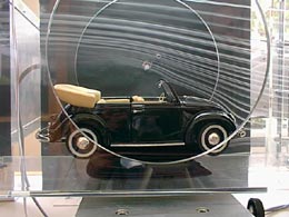 VW-Käfer im Windkanal