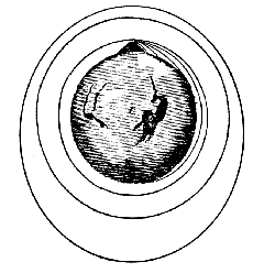 Zeichnung von Isaac Newton