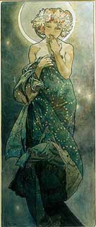 "Mondschein", Alfons Mucha 1902