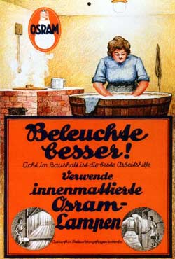 Historische Osram-Werbung