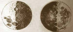 Mondzeichnung von Galilei