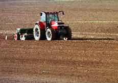 Landwirt auf dem Feld